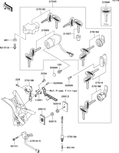 VN1500 Замок зажикания