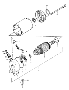 GS550 Стартерный мотор