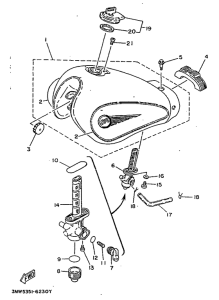 SR125 Топливный бак