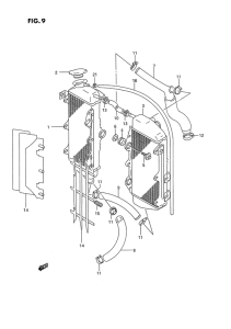 RMX250 Радиатор
