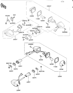 ZX750 Поворотники