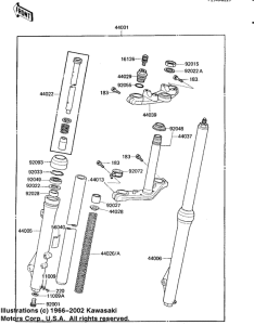  Вилка передней оси