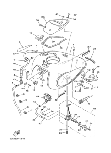XVS125 Топливный бак