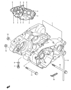 RM80 Картер двигателя