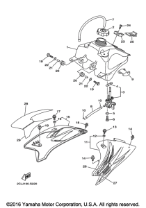 TTR50EH Топливный бак
