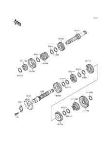 KMX125 Трансмиссия
