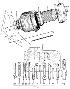 CT90 Air cleaner + tool