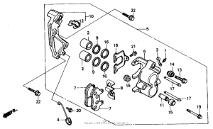 VT700C Передний суппорт