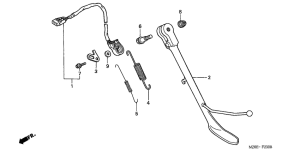 GL1500CD Подножка