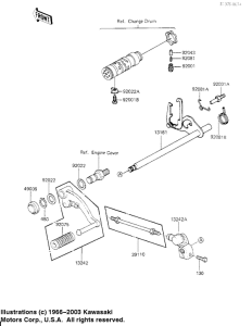 KZ700 Переключатель передач