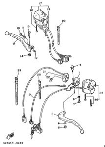 XV535 Handle switch. lever