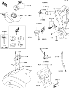 VN900 Замок зажигания