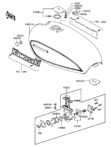 KZ750 CSR Tank fuel