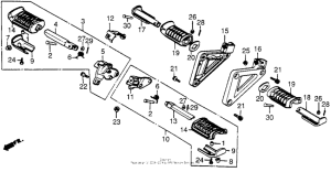 VT700C Подножки