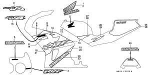 RVF750 Stripe / mark