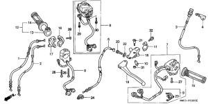 CBR900RR Кабельпереключатель