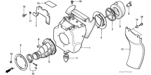 CR80R Воздухоочиститель