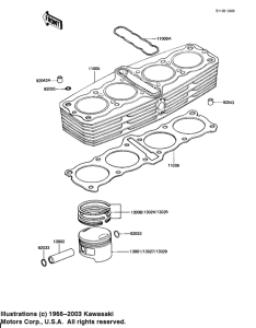 KZ1100 Cylinder / pistons