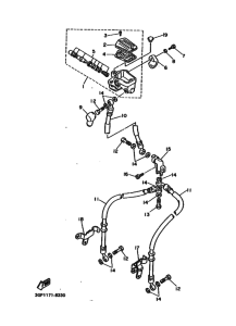 FJ1200 FJ1200A Передний тормозной цилиндр