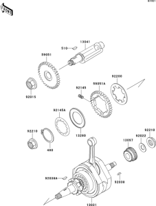 BN125 Коленвал
