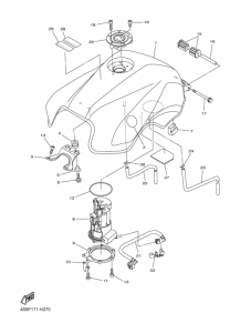 FZ6-SHG FZS6Y Tank fuel