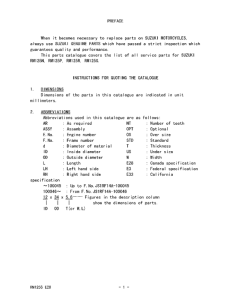 RM125 Catalog preface