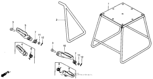 CR125R Подножка