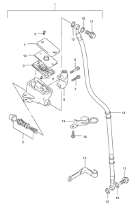 GZ250 Передний тормозной цилиндр