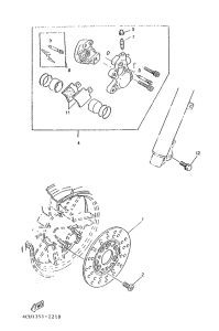 CW50 Front brake. caliper