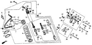 CR80R Shock absorber 90,91