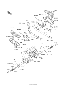 VN1700 Подножки