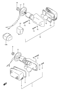 GSX250 Поворотники