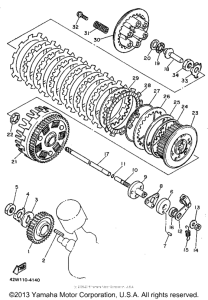 XV750G Сцепление