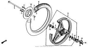 MB5 Переднее колесо