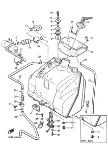 VMAX12 Fuel tank assy
