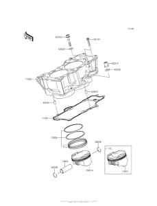 ER650 Цилиндр и поршни