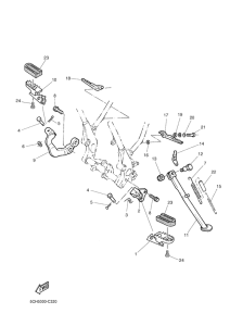 TT600RE Stand & footrest