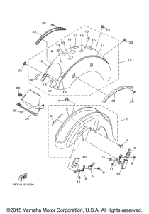 XVS1100ANC Крыло