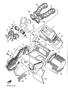 XT600H (33.OKW) Впускная система