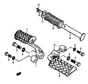 GS400 Подножки
