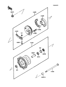 KDX80 Переднее колесо