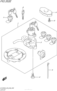 DL1000 (ABS) Lock Set (For Pannir Case) (Dl1000Al5 E33)