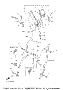 FZS1000PC Главный тормозной цилиндр