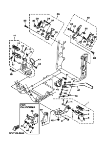 XV1700PC XV17PC XV17PCR Support & repose pied