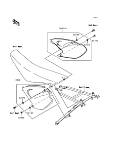 KX125 Боковые обтекатели