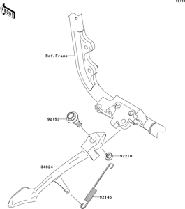 VN2000 Подножка