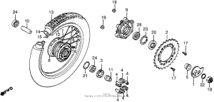 XL350R Переднее колесо