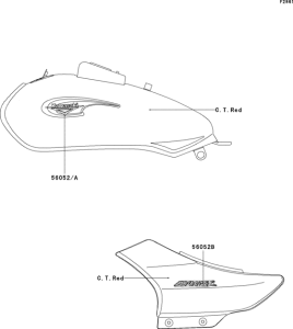 BN125 Decals(red)(a4)