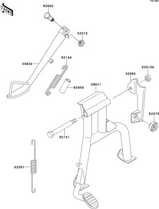 ER500 Подножка