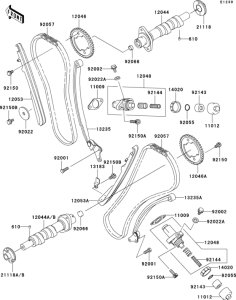 VN1500 Распред вал